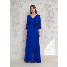 Beli Çiçekli Saks Abiye