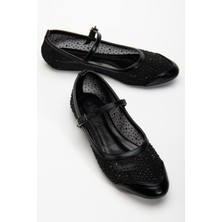 Kadın Babet Siyah File Üzeri Taş Döşeme Baretli