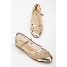 Kadın Babet Gold File Üzeri Taş Döşeme Baretli