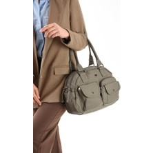 Y.s.deri Kadın Kol Çantası 2 Ana Bölme Çapraz Askılı Omuz Çantası 28*24 cm Vegan Deri Bayan Postacı