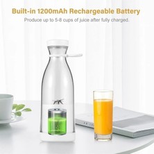 Avigo Taşınabilir Mini Şarjlı Blender Kablosuz Şarjlı Mikser Smoothie - Milkshake Shaker 380ml