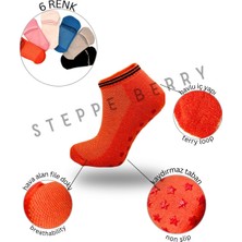 Steppe Berry 6'lı Kadın Pilates Yoga Çorabı