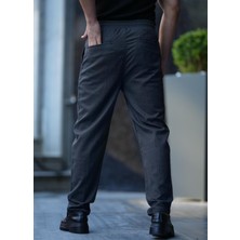 Mevsimlik Armürlü Kumaş Jogger Pantolon