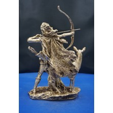 Altik Yunan Tanrıcası Avcı Artemis Heykeli Biblo – Ev Dekor & Hediyelik Aksesuar 29  cm