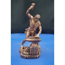 Ladyetamin Hephaestus Ateş Tanrısı Heykel Biblo – Mitolojik Heykel Özel Tasarım 22  cm  Ev Dekor Aksesuar
