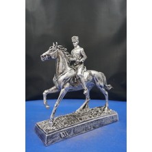 Mustafa Kemal Atatürk Atlı Heykeli Biblo – Özel Tasarım 25  cm  Ev Ofis Dekor Hediyelik Aksesuar