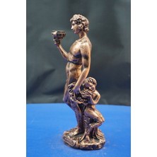 Dekoratif Dionysus Biblo Heykel – Ofis Dekorasyon Ev Dekor Hediyelik Aksesuar 25  cm