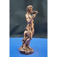 Dekoratif Dionysus Biblo Heykel – Ofis Dekorasyon Ev Dekor Hediyelik Aksesuar 25  cm