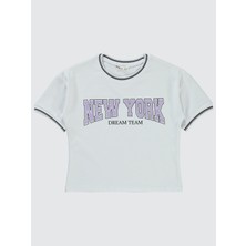 Civil Girls Kız Çocuk Tişört 10-13 Yaş Beyaz