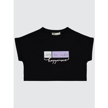 Civil Girls Kız Çocuk Tişört 2-5 Yaş Siyah