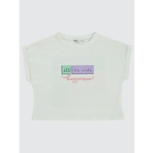 Civil Girls Kız Çocuk Tişört 6-9 Yaş Ekru