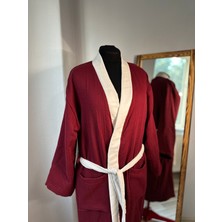 Paseam Atelier 4 Katlı Müslin Kumaş Bornoz - Tercihe Bağlı Kapüşon