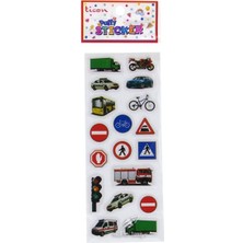Ticon Sticker Trafik Işaretleri-Arabalar - 6 Adet