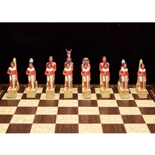 Magnet Depo Mısır-Roma Temalı Satranç Figürleri Orta Boy Şah 8 cm (Sadece Figür)