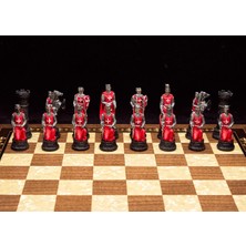 Magnet Depo Osmanlı-Haçlı Temalı Satranç Figürleri Orta Boy Şah 8 cm (Sadece Figür)