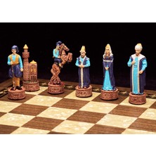Magnet Depo Osmanlı-Haçlı Temalı Satranç Figürleri Orta Boy Şah 8 cm (Sadece Figür)