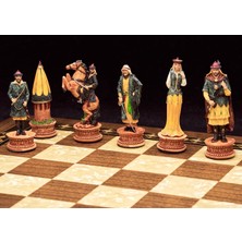 Magnet Depo Osmanlı-Hun Temalı Satranç  Figürleri Orta Boy Şah 8 cm (Sadece Figür)