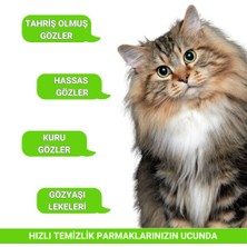 Greenwich Göz Kulak Temizleme Parmak Mendil Tahriş Giderici Hijyenik Islak Mendil Kedi Köpek Vegan Bitkisel Içerikli 50 Adet