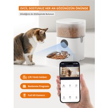 Greenwich Otomatik Mama Kabı | 4 L | Kameralı | 1080P Full Hd | Akıllı | Kedi Köpek