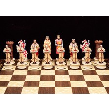 Magnet Depo Osmanlı-Ingiliz Temalı Lüks Satranç  Figürleri Büyük Boy Şah 12 cm (Sadece Figür)