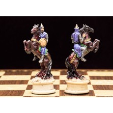 Magnet Depo Osmanlı-Ingiliz Temalı Lüks Satranç  Figürleri Büyük Boy Şah 12 cm (Sadece Figür)