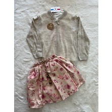 Nurcan Bebe Pamuk Ceketli Üç Iplik  Dijital Etekli  Üçlü Takım