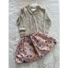 Nurcan Bebe Pamuk Ceketli Üç Iplik  Dijital Etekli  Üçlü Takım