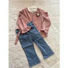 Nurcan Bebe Ceketli Kot Pantolonlu Üçlü Takım