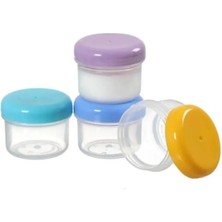 Cocovia ( 4 Adet x 50 ml ) 4 Adet Mini Anne Sütü ve Mama Saklama Kabı