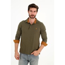Verde - Haki Uzun Kollu Polo