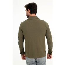 Verde - Haki Uzun Kollu Polo