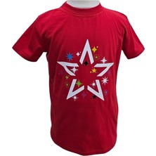 Kostüm Sarayı Yıldız Desenli Kırmızı Tişört