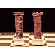 Magnet Depo Osmanlı-Ingiliz Temalı Lüks Santranç  Figürleri Orta Boy Şah 8 cm (Sadece Figür)