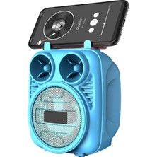 Kablosuz Bluetooth Hoparlör Speaker Telefon Tutucu Rgb Hoparlör Renkli Işıklı Ses Bombası 5W