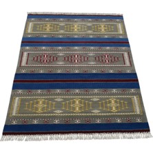 Kilim Antik El Dokuma Yün Batı Anadolu Balıkesir Kilimi 0088 - Yeni - Çok Renkli