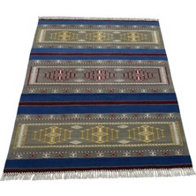 Kilim Antik El Dokuma Yün Batı Anadolu Balıkesir Kilimi 0088 - Yeni - Çok Renkli