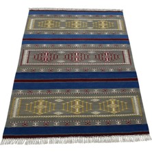 Kilim Antik El Dokuma Yün Batı Anadolu Balıkesir Kilimi 0088 - Yeni - Çok Renkli