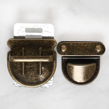 By Nevser Loren Metal Çanta Kilidi Orta Antik Sarı