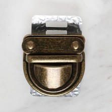 By Nevser Loren Metal Çanta Kilidi Orta Antik Sarı