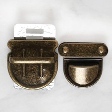 By Nevser Loren Metal Çanta Kilidi Orta Antik Sarı