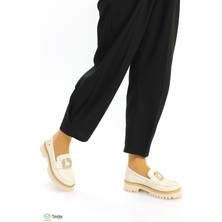 Mammamia Kadın Günlük Loafer  Deri Bağsız Ortopedik Ayakkabı M26YA3855