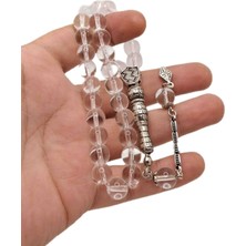 Han Ticarethane Şeffaf Renk Küre Kesim Cam Tesbih