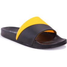 Fly Soft S263071 Siyah Sarı Günlük Ortopedik Erkek Spor Terlik
