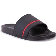Fly Soft S263050 Siyah Kırmızı Günlük Ortopedik Erkek Spor Terlik