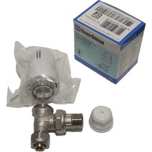Demirdöküm (4'lü Paket) Dd-Tp1 Köşe Pex Termostatik Radyatör Vanası - Thermostatic Radiator Valve