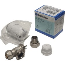 Demirdöküm (4'lü Paket) Dd-Tp1 Köşe Pex Termostatik Radyatör Vanası - Thermostatic Radiator Valve