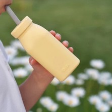 Oioi Şişe + Pipet 200ML Mellow Yellow / Powder Grey