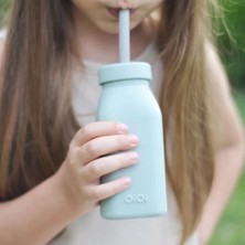 Oioi Şişe + Pipet 200ML River Green / Powder Grey