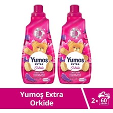 Extra Orkide Konsantre Çamaşır Yumuşatıcı 1440 ml 60 Yıkama X2
