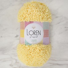 Loren Lamb Sarı El Örgü Ipi - R031